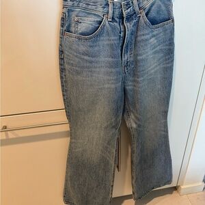 Denim Forum Classic Blue Wide Leg Jeans New Without Tags
